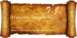 Treszler Jermák névjegykártya